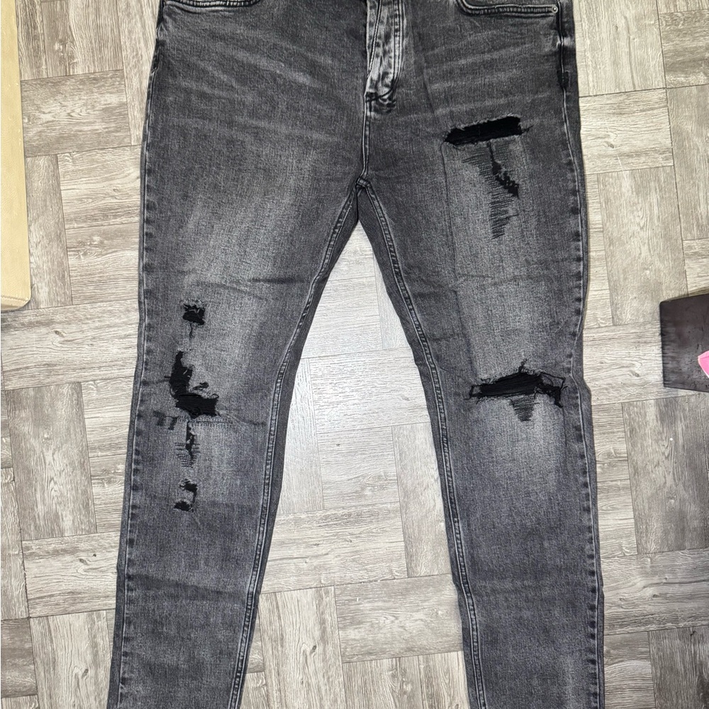Ksubi Charcoal Distressed Jeans - Picture 3 of 5